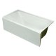 Acrylic Replacement Tub 60x32x19 w/Arm & Head Rest, RH Straight Skirt, White