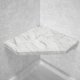 Galena Corner Hexagon Shower Seat, Bracket & Supertach