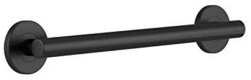 18 Inch Contemporary Grab Bar, Matte Black