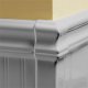 Wainscoting Outside Corner Gray