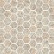 Rvl/6 Inch Hexagonal Wainscot Bianco Travertine