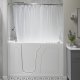Clear Shower Curtain for Walk-In Bathtub 60 inch x 48 inch