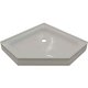 35 x 35 Neo Angle Shower Base, Center Drain, Gray