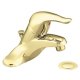 Moen Chateau 4621 1 Handle Lav With Drain Assembly Polished Brass