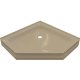 35 x 35 Neo Angle Shower Base, Center Drain, Sandbar