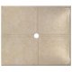 Flat Shower Floor 47x59 w/ Drain Channels, Travertine