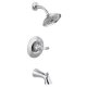 Woodhurst One Handle Single Function Bathtub & Shower Faucet in Chrome (Trim Only)