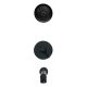 Liquid Accent Seville Shower and Tub Trim and Valve in Matte Black