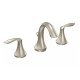 Eva Two Handle Widespread Bathroom Sink Faucet in Brushed Nickel (Valve Included)