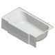 Acrylic Replacement Tub 60x32x15 LH Classic, Gray