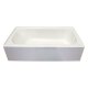 Acrylic Replacement Tub 60x32x15, LH Straight Skirt, Gray