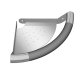 ErgoCorner Grab Bar/Shelf, Chrome