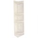 4-Shelf Corner Caddy Silver White Marble