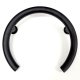 Liquid Accents Valve Grab Bar, Matte Black, 1-1/4 In Diameter X 18 Gauge, .048