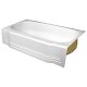 Spray Foam Bathtub Classic Skirt 66 x 32.5 x 15, White, Left Hand