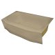 Spray Foam Bathtub Curved Skirt 58.5 x 32 x 13, Sandbar, Right Hand