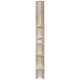 Tower Caddy, 4 Shelf w/Shaving Stand White Travertine