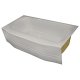 Spray Foam Bathtub Curved Skirt 58.8 x 30.5 x 13, Gray, Left Hand