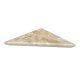 Single Tier Corner Shelf Bianco Travertine