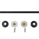 Straight Shower Rod 6 foot in Matte Black